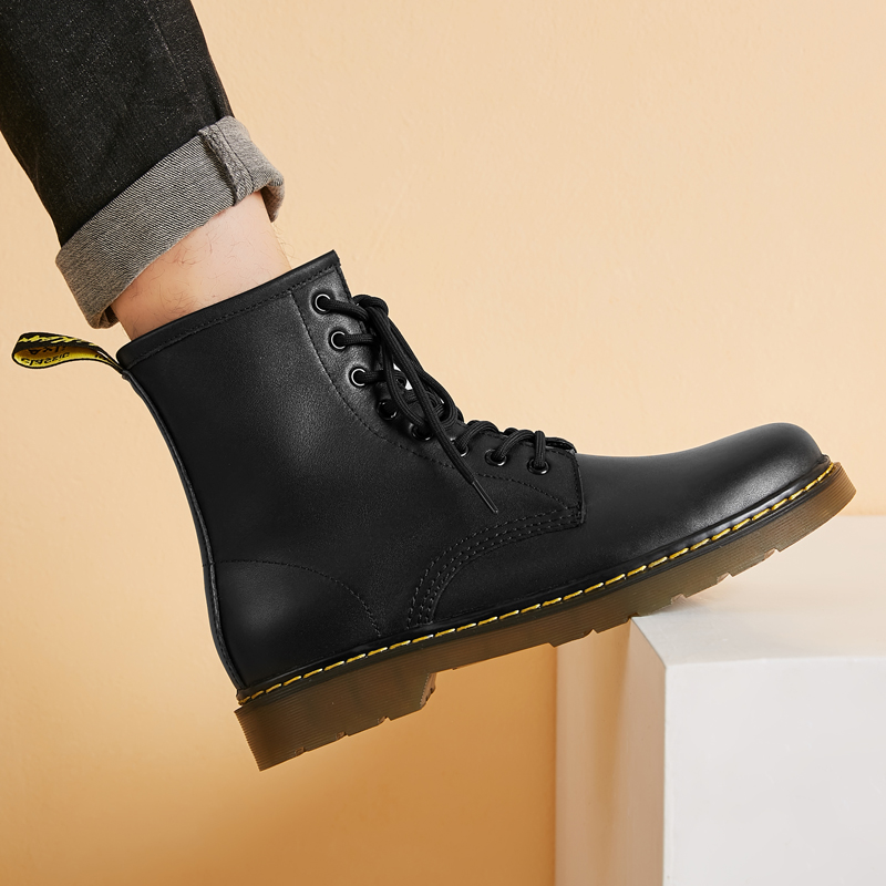 Bull Thunder Мартин Бут унисекс черные с черными молниями, цвет Black Zippers — фото 4