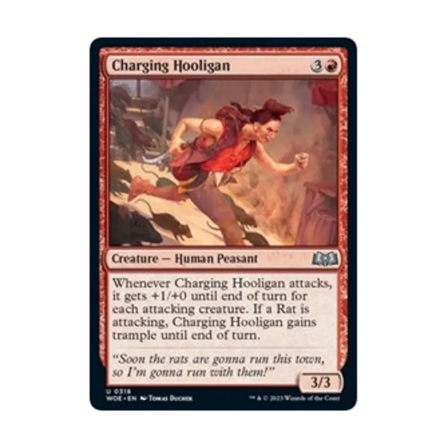 

CCG Атакующий хулиган (U), MTG - Wilds of Eldraine