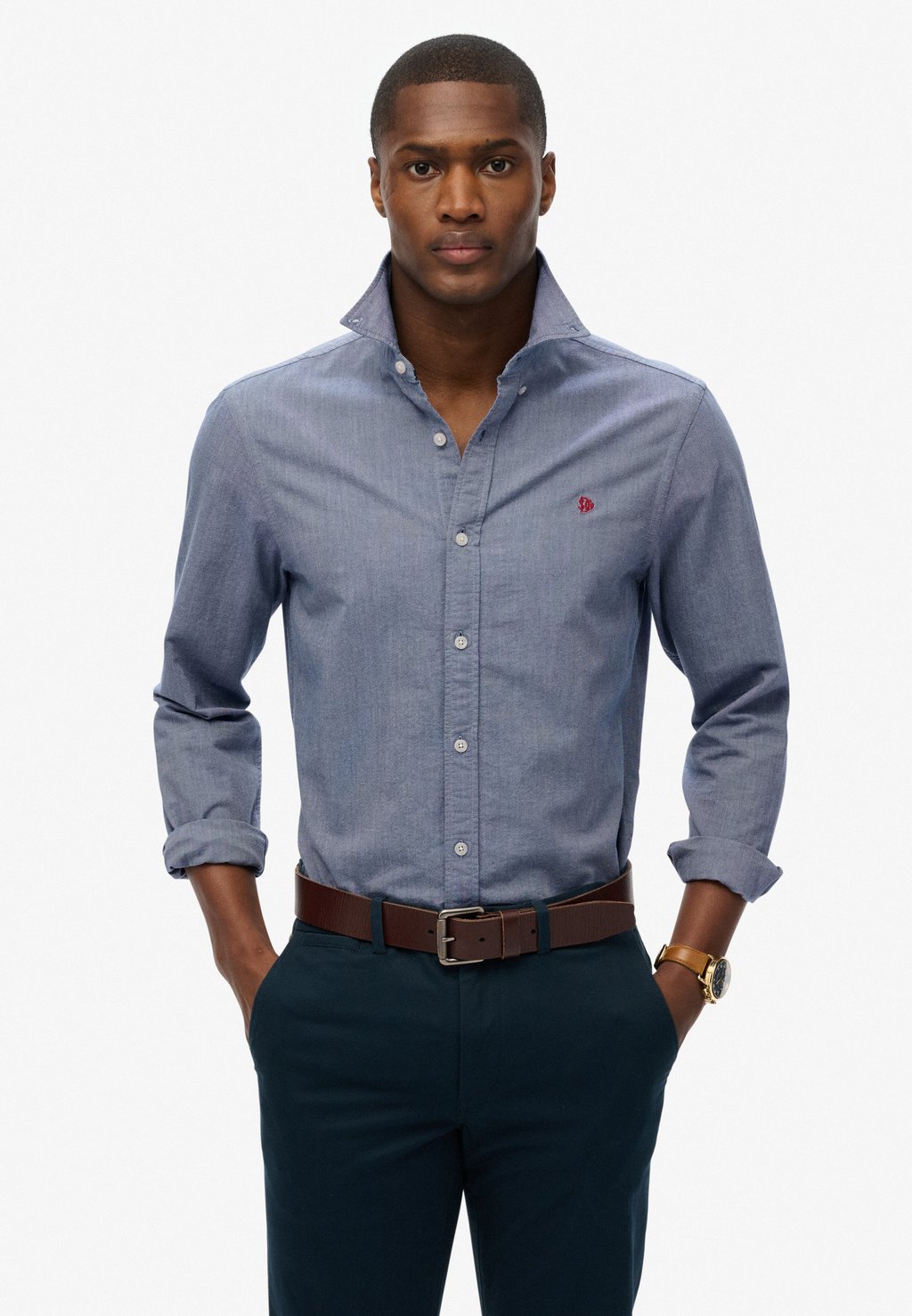 

Рубашка CLASSIC OXFORD LONG SLEEVE Superdry, синий