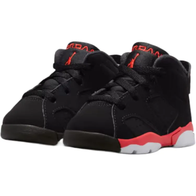 Jordan Кроссовки Air 6 Low top для малышей черные — фото 4