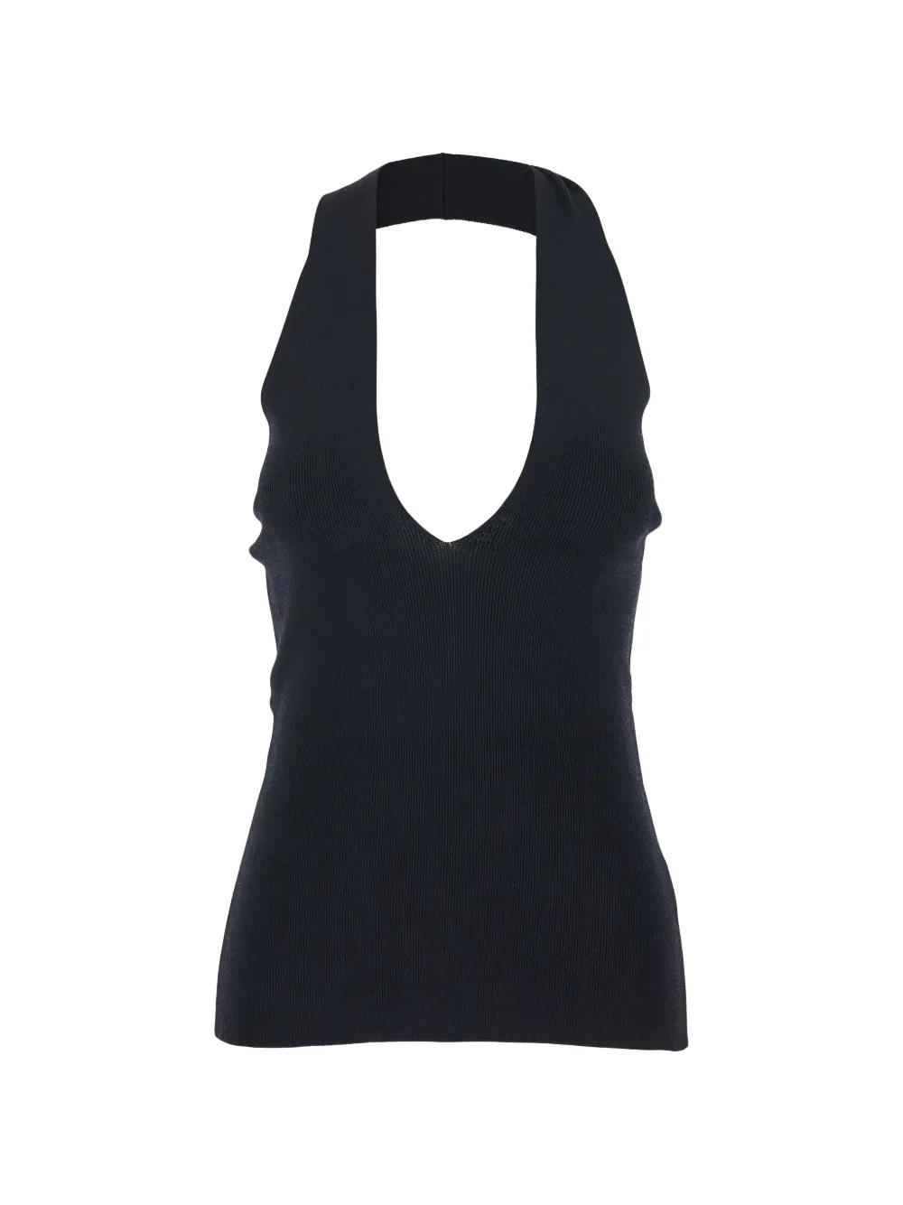 

Вязаная блуза с воротником-хальтер Federica Tosi, черный