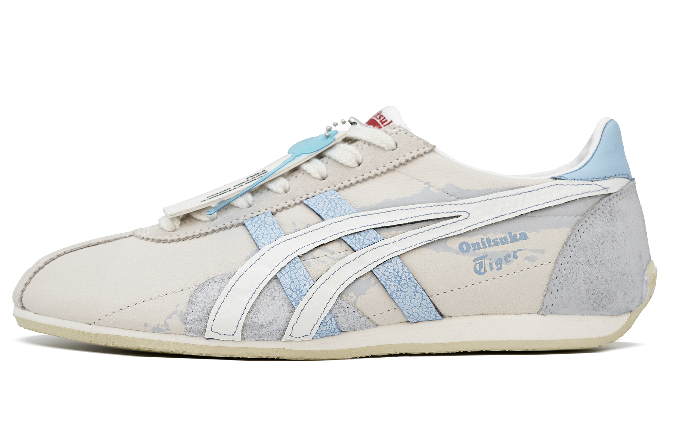 

Onitsuka Tiger Кроссовки Runspark Low Top мужские, белые, синие