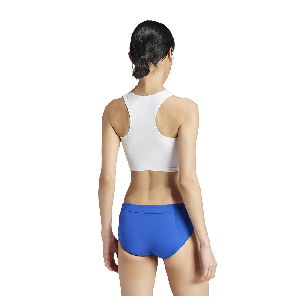 Спортивный топ adidas Adizero Essentials Crop, белый — фото 2