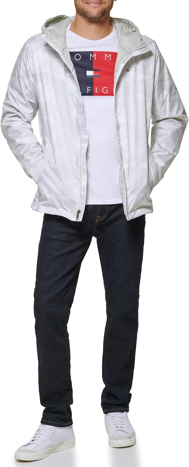 Ветровка Tommy Hilfiger Lightweight Breathable Waterproof Hooded, ледяной камуфляж — фото 2
