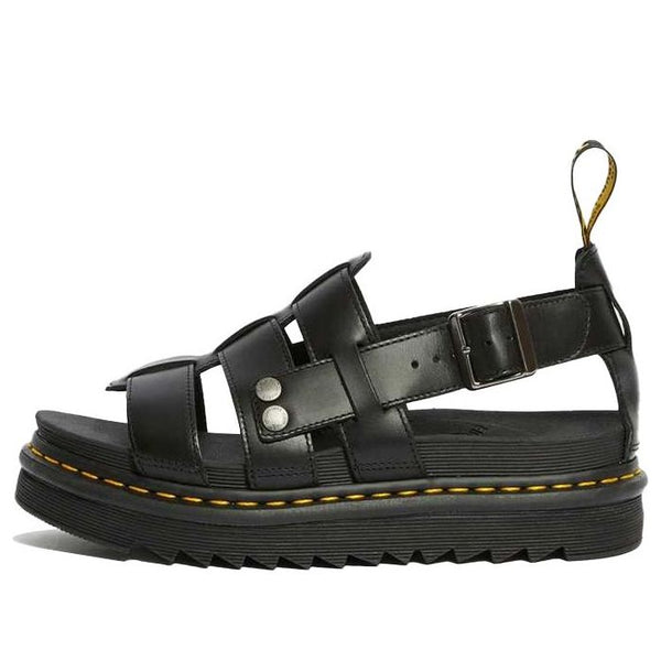 

Сандалии terry leather black sandals Dr. Martens, черный