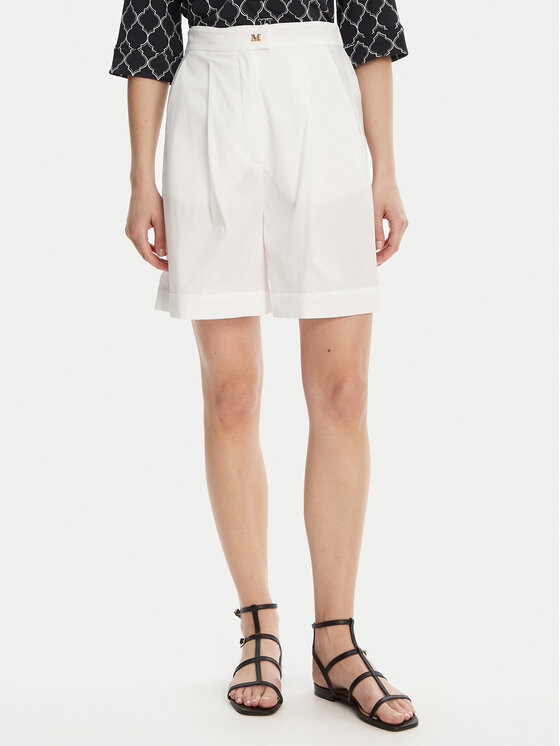 

Шорты-Бермуды свободного кроя Sultano 2516141019 Max Mara Beachwear, белый