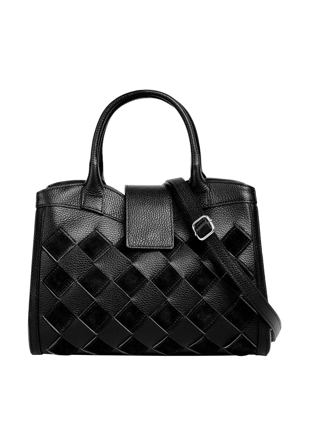 

Сумочка, натуральная кожа, производство Италия Samantha Look, черный