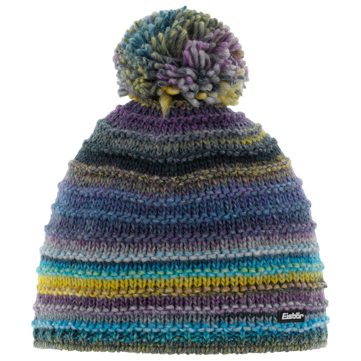

Шапка Eisbär Mikata Pompon, цвет Grey Yellow