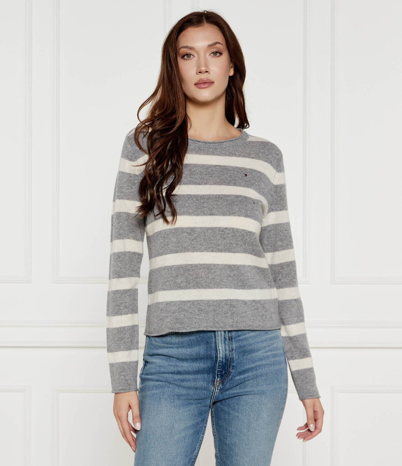 

Свитер из шерсти Tommy Hilfiger Regular Fit, серый