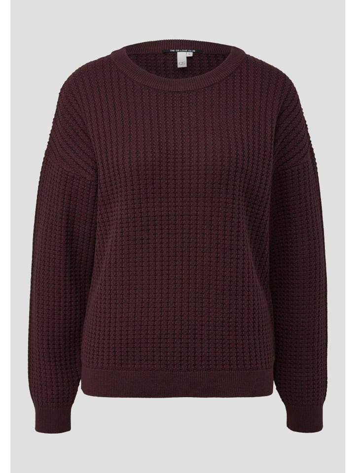 

QS Вязаный свитер цвета 4925_баклажан