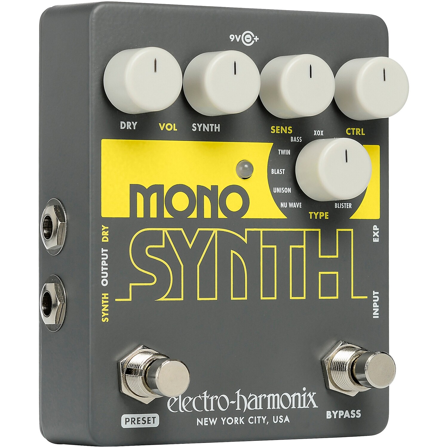 

Педаль эффектов Electro-Harmonix Guitar Mono Synth, Серый, Педаль эффектов Electro-Harmonix Guitar Mono Synth