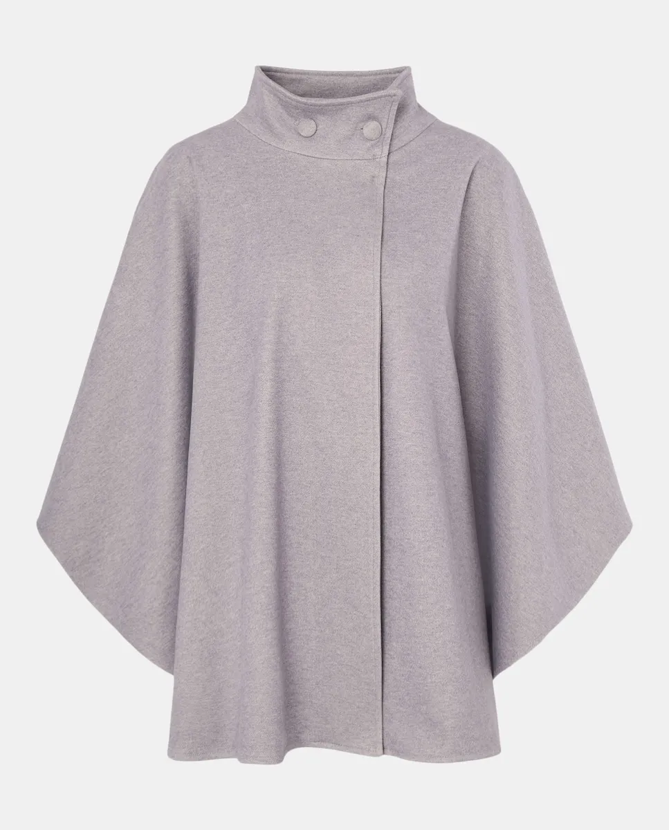 

Накидка с воротником на пуговицах Banarassi, серый