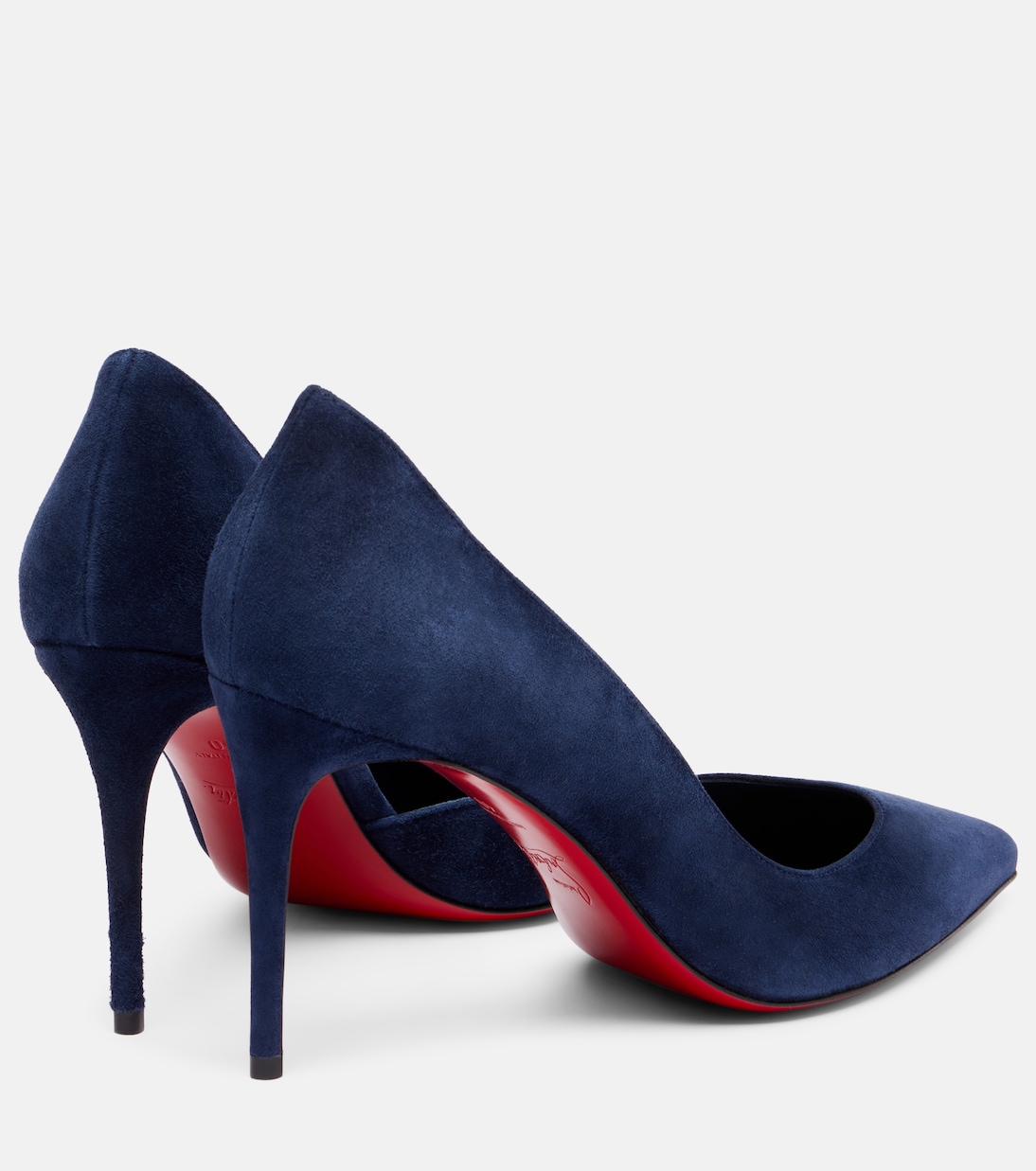 Туфли-лодочки Iriza 85 из замши Christian Louboutin, Zaffiro/Lin Zaffiro — фото 2