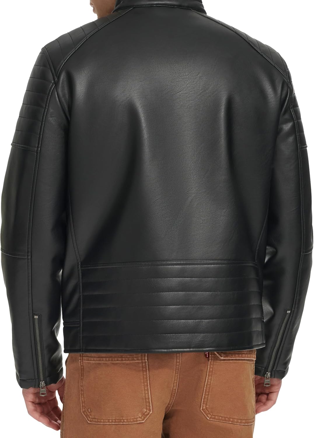 Мужская гоночная куртка Levi's из искусственной кожи, Black Quilt Lined — фото 4