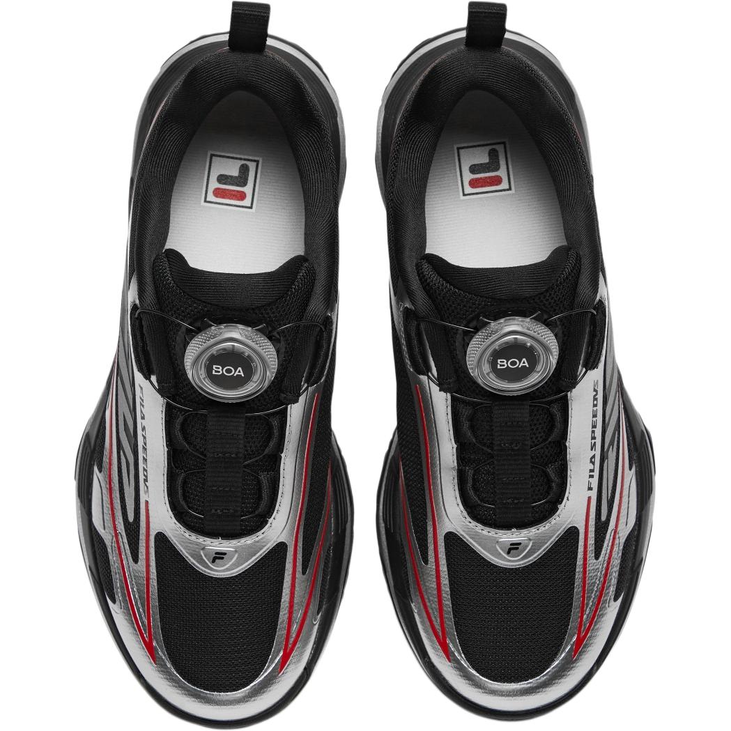 FILA KIDS Performance FPHspeed 5 легкие амортизирующие кроссовки Low Top Black/Space Silver Kids' — фото 4