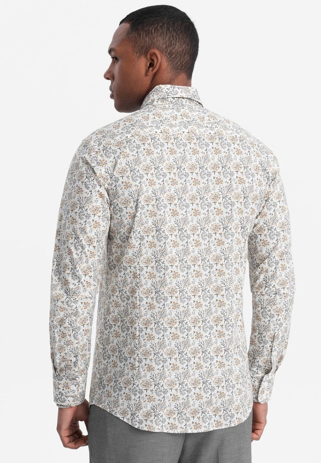 

Рубашка Floral Pattern Ombre, бежевая