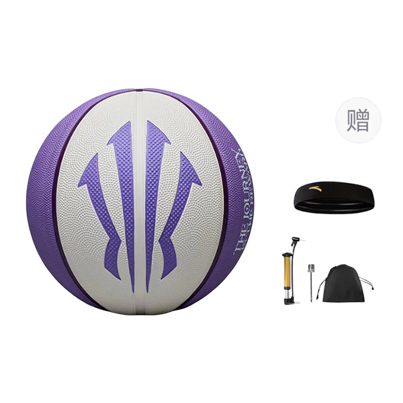 

ANTA Баскетбольный мяч Irving Collection Rubber, фиолетовый, размер 7, для тренировок и соревнований, унисекс, версия для материкового Китая