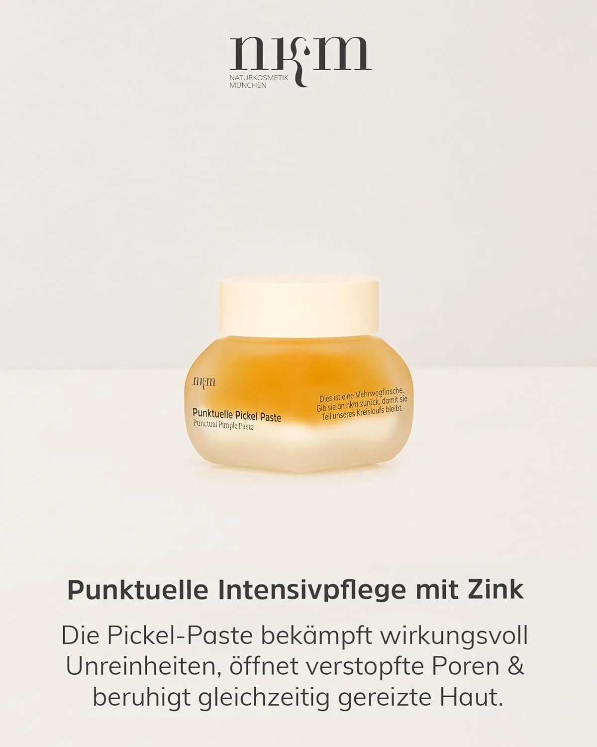 Крем для лица Nkm — Паста для точечного применения от прыщей «Spot Pimple Paste» от Naturkosmetik München — фото 2