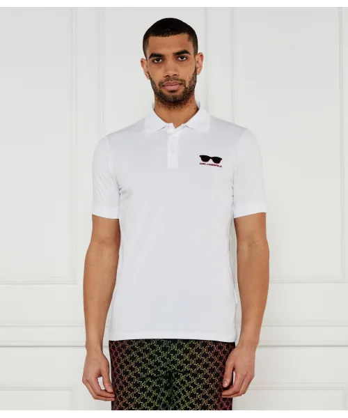 

Футболка поло Regular fit Karl Lagerfeld, белый