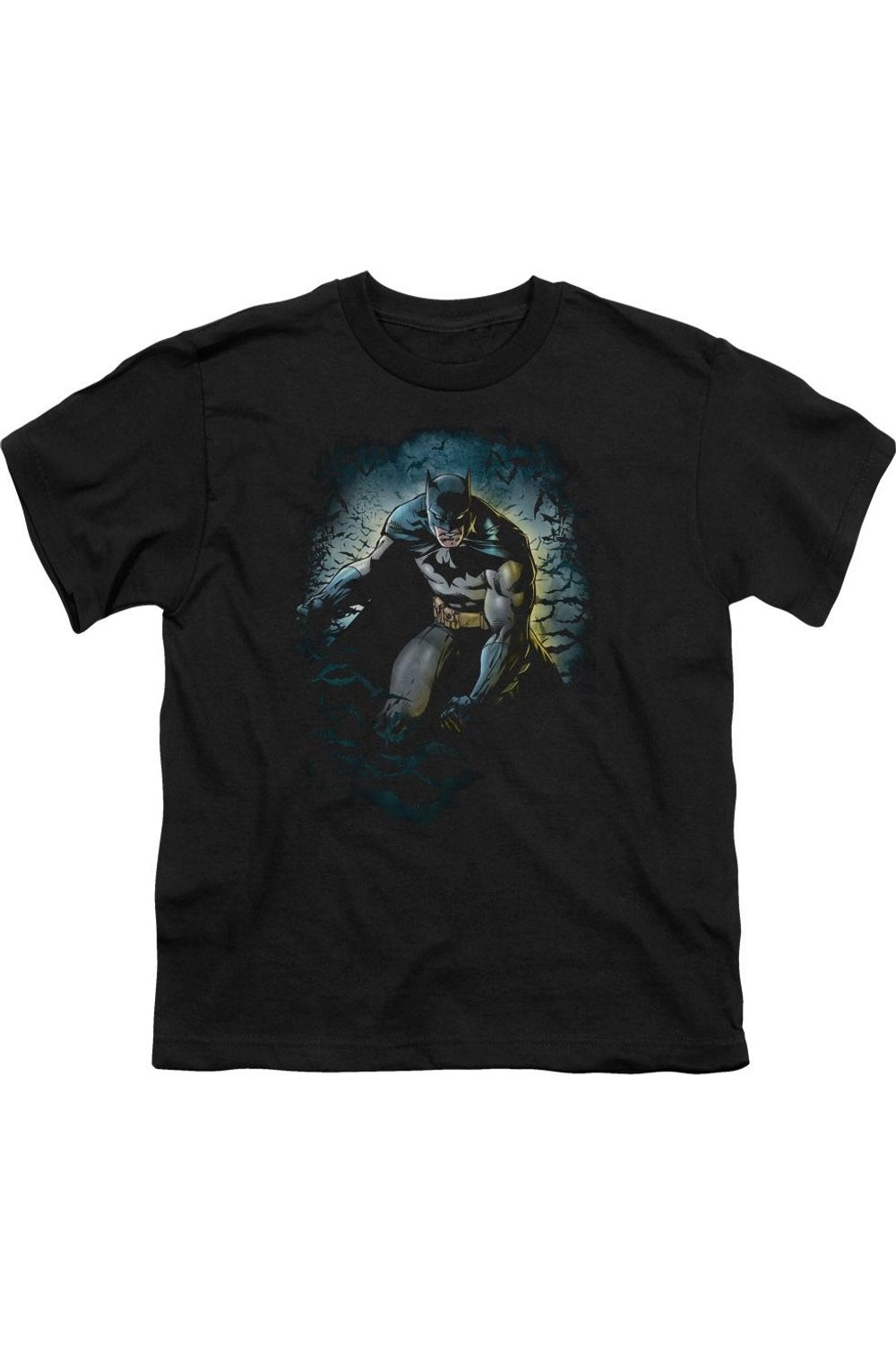 

Футболка с коротким рукавом для детей "Batman: Пещера Летучей Мыши" Gildan, черный