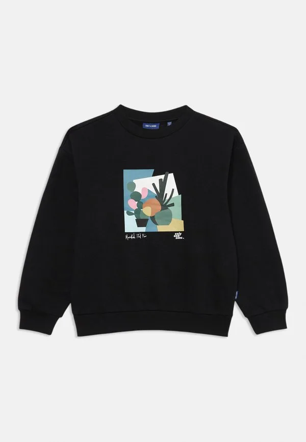 Толстовка с круглым вырезом osjbeaufort Only & Sons Junior, Black