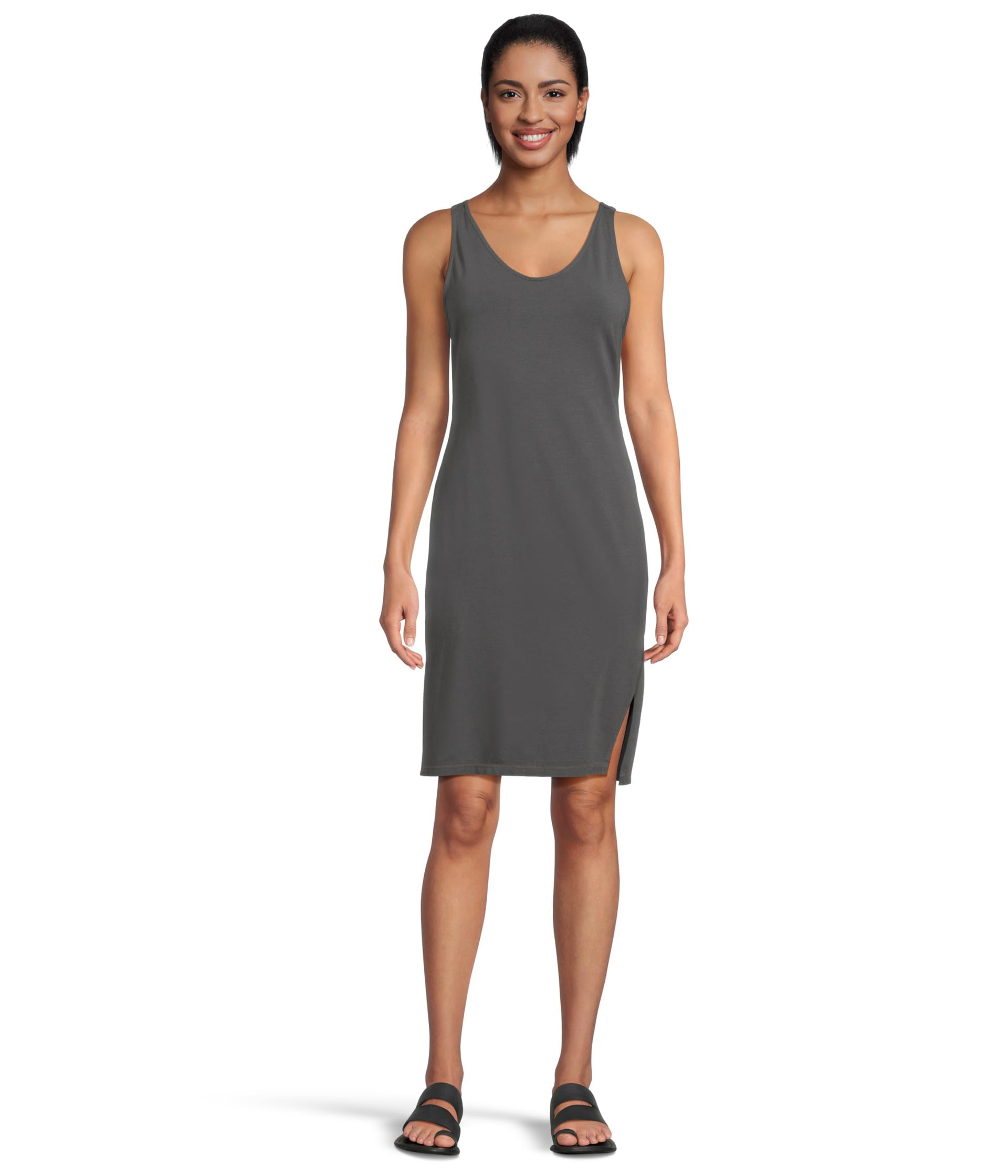 

Платье Mod-o-doc Side Slit Tank Dress, цвет Washed Ebony