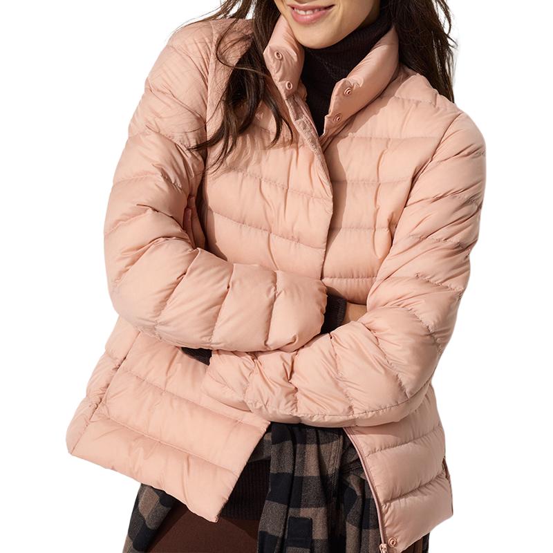 

UNIQLO Женская розовая пуховая куртка, Pink