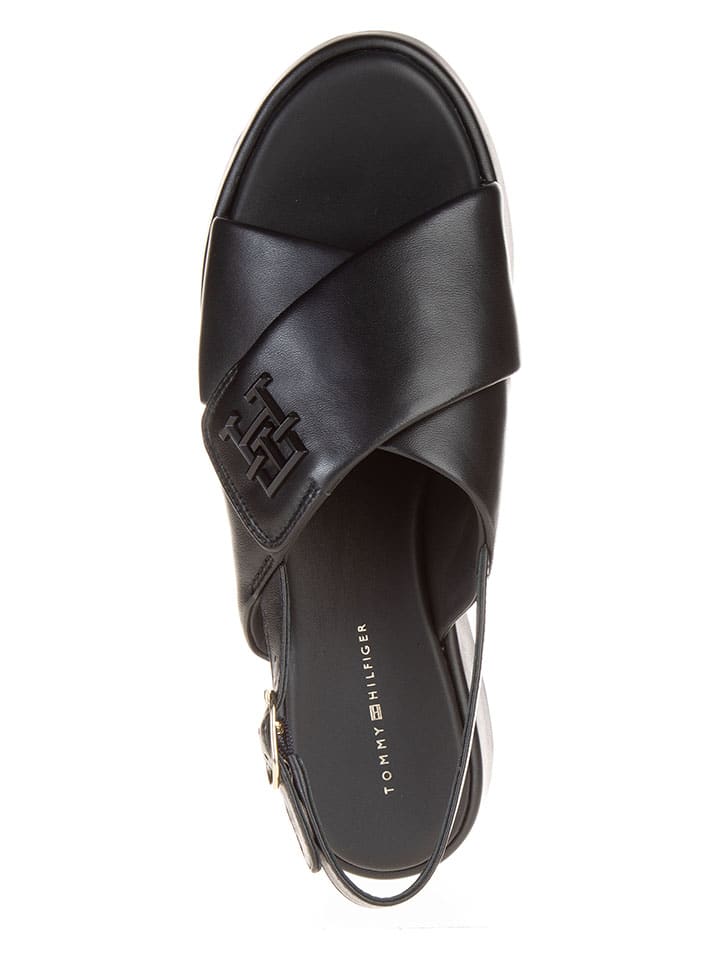Сандалии на плоской подошве Tommy Hilfiger Shoes, черный — фото 4