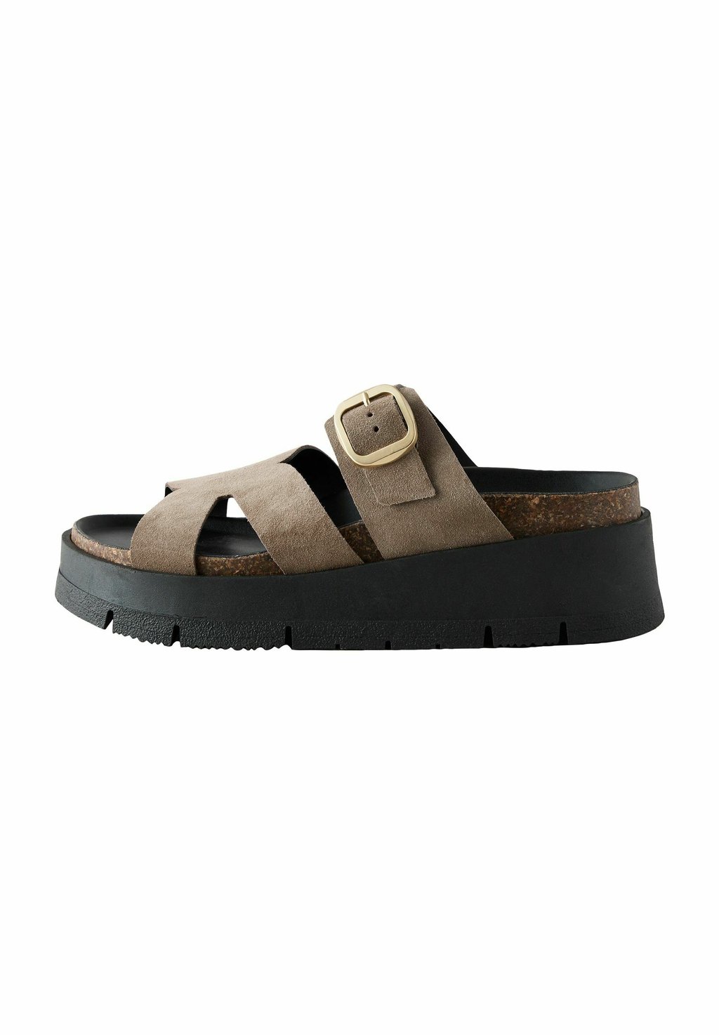 Мюли на каблуке REGULAR FIT - FOREVER COMFORT BUCKLE DETAIL Next, бежевый