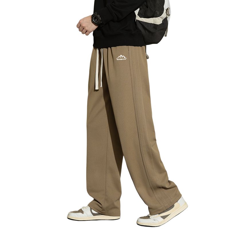 

Хуэйчао, коллекция Riding The Wind, вязаные спортивные штаны Unisex WARRIOR, coffee