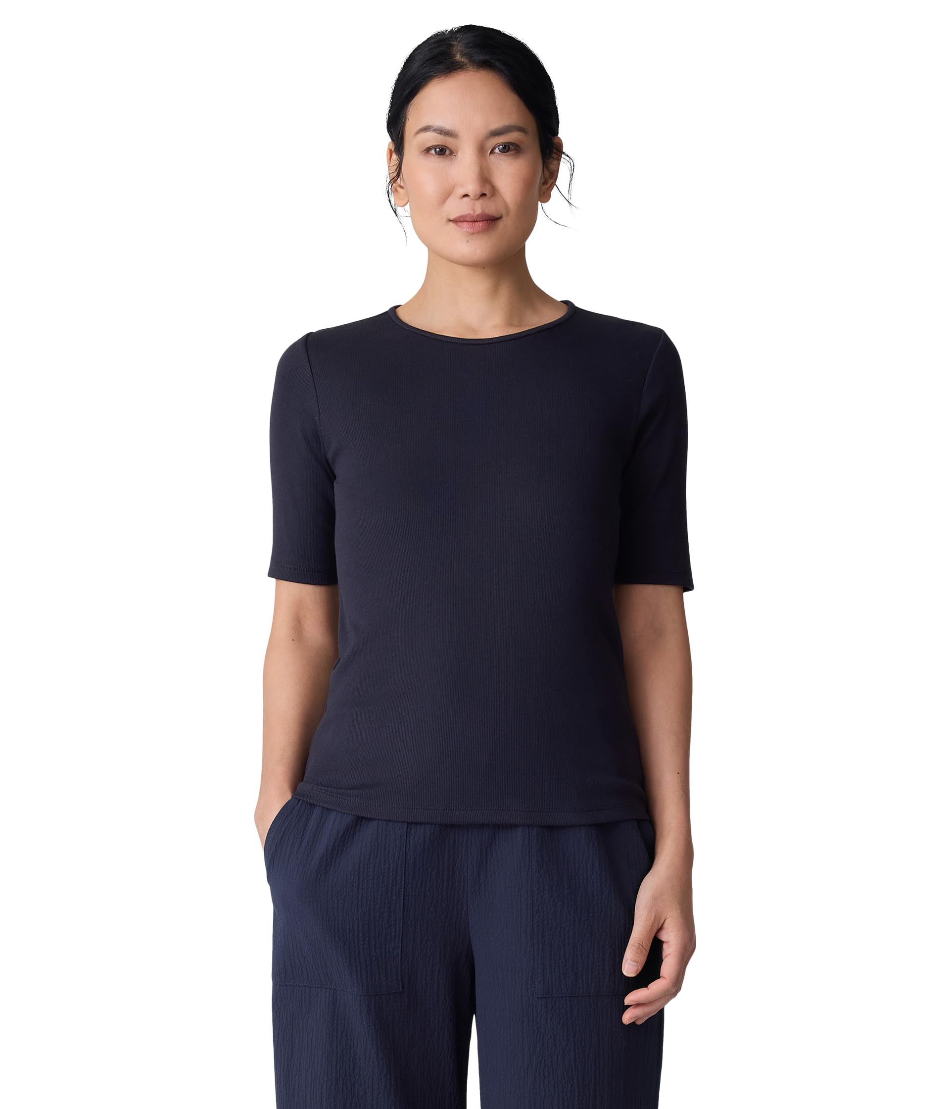 

Топ Eileen Fisher Crew Neck Top, Ink