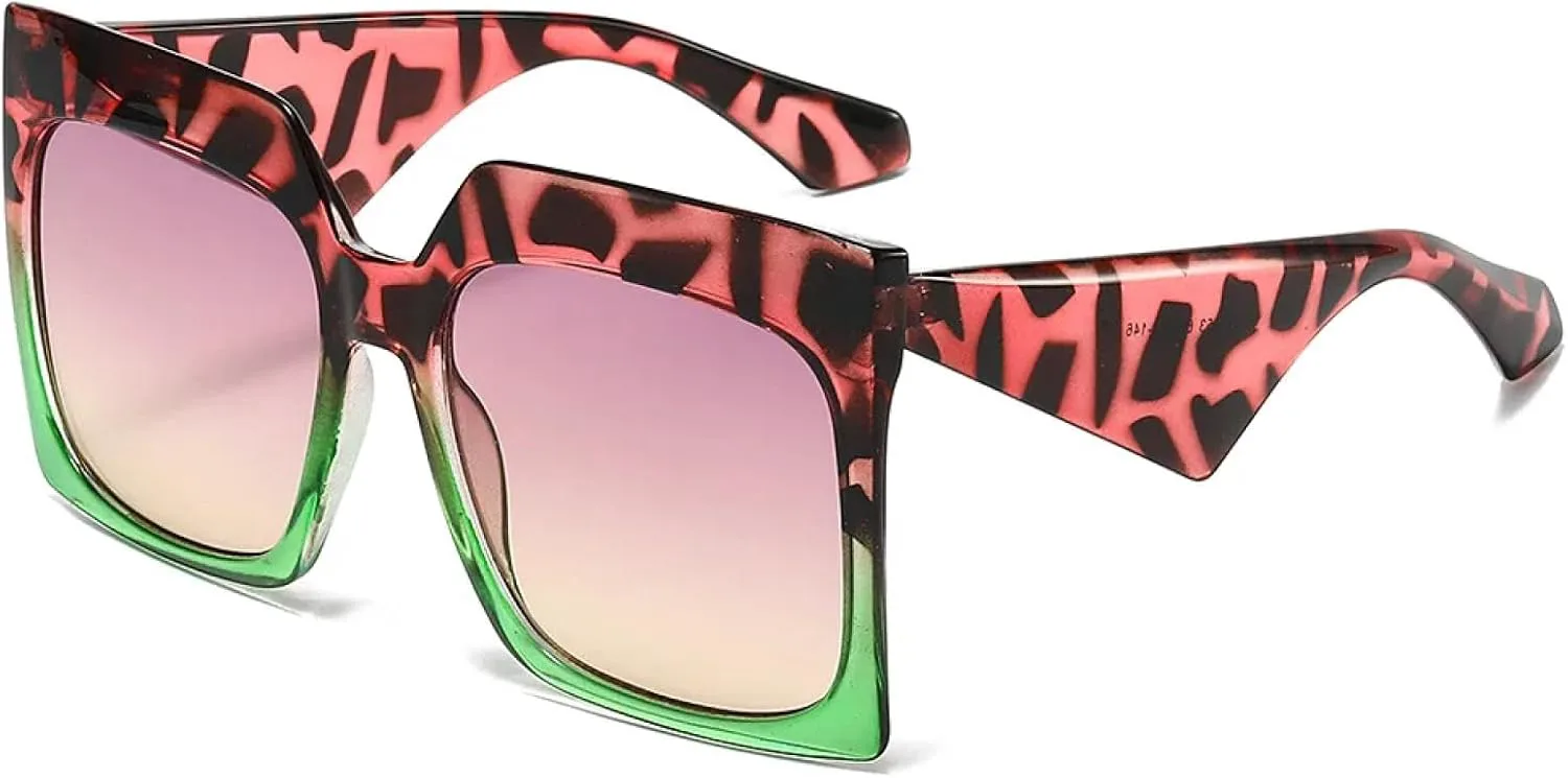 

Крупногабаритные солнцезащитные очки для женщин и мужчин, роскошные мужские солнцезащитные очки, женские очки с защитой от УФ-излучения UV400 SZVVBKK, Pink