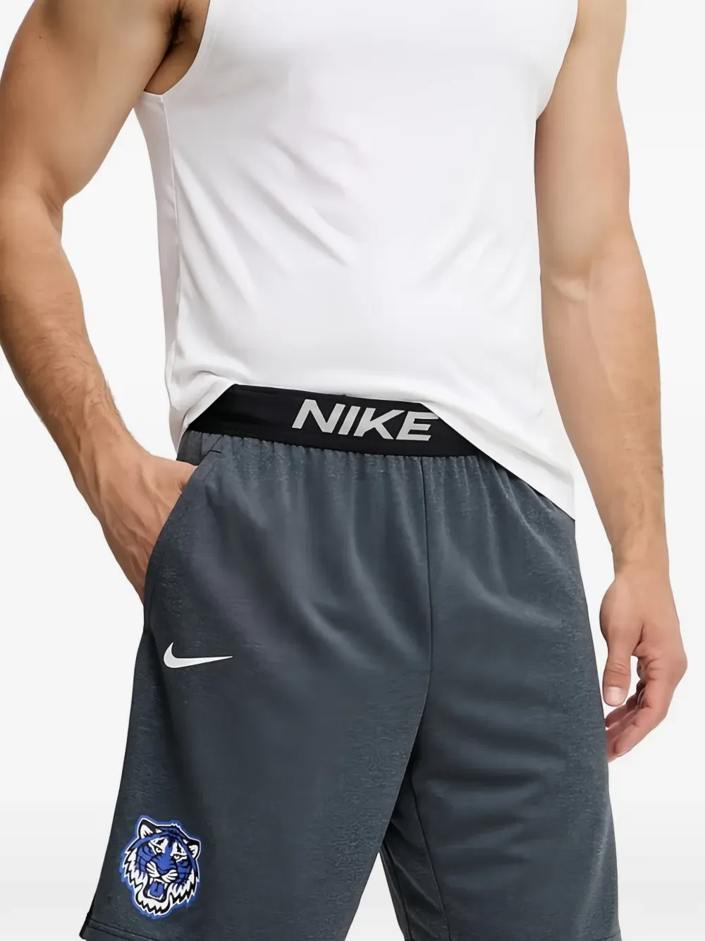 Шорты с логотипом Nike, серый