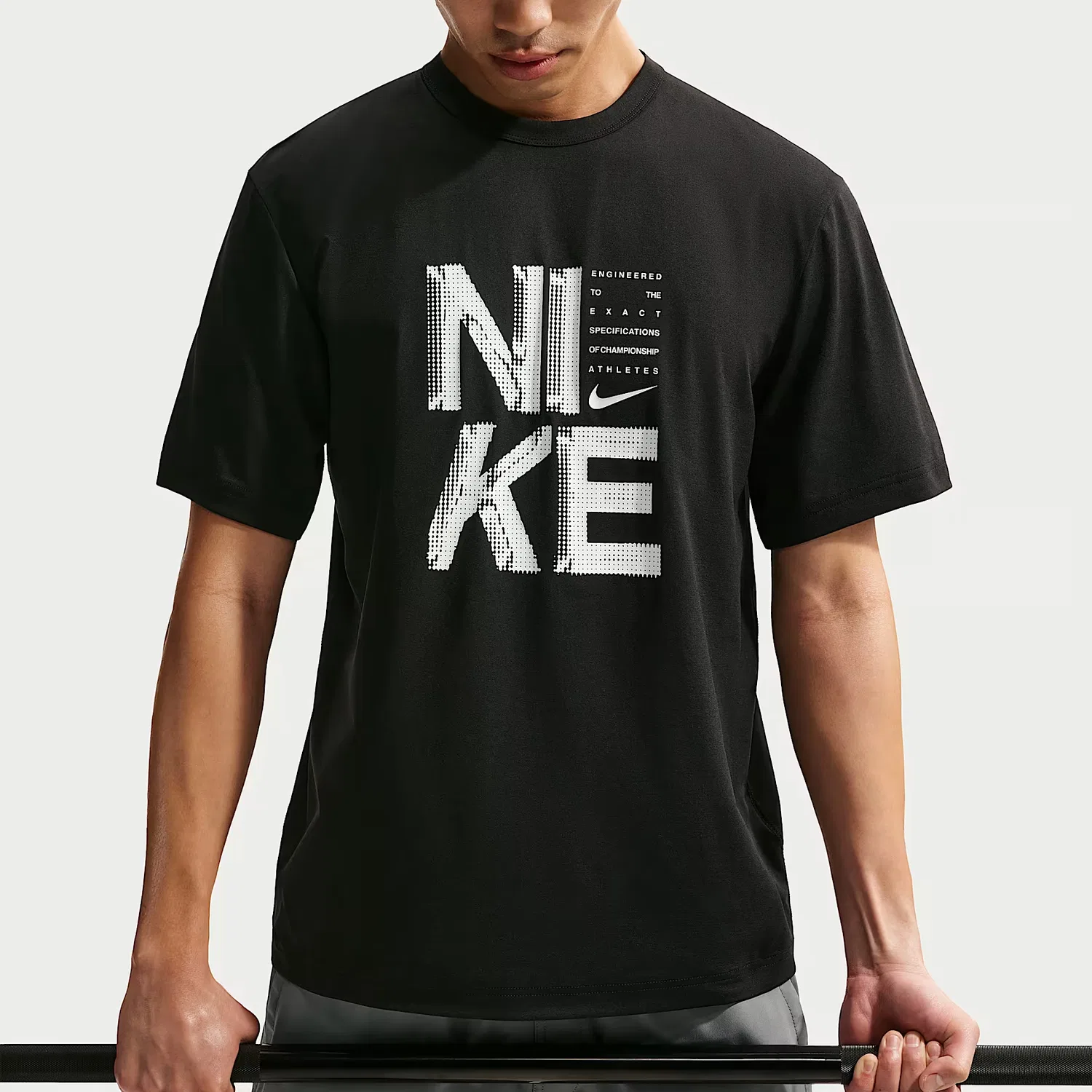 Футболка мужская HYVERSE Quick Dry Nike, Black/White — фото 4