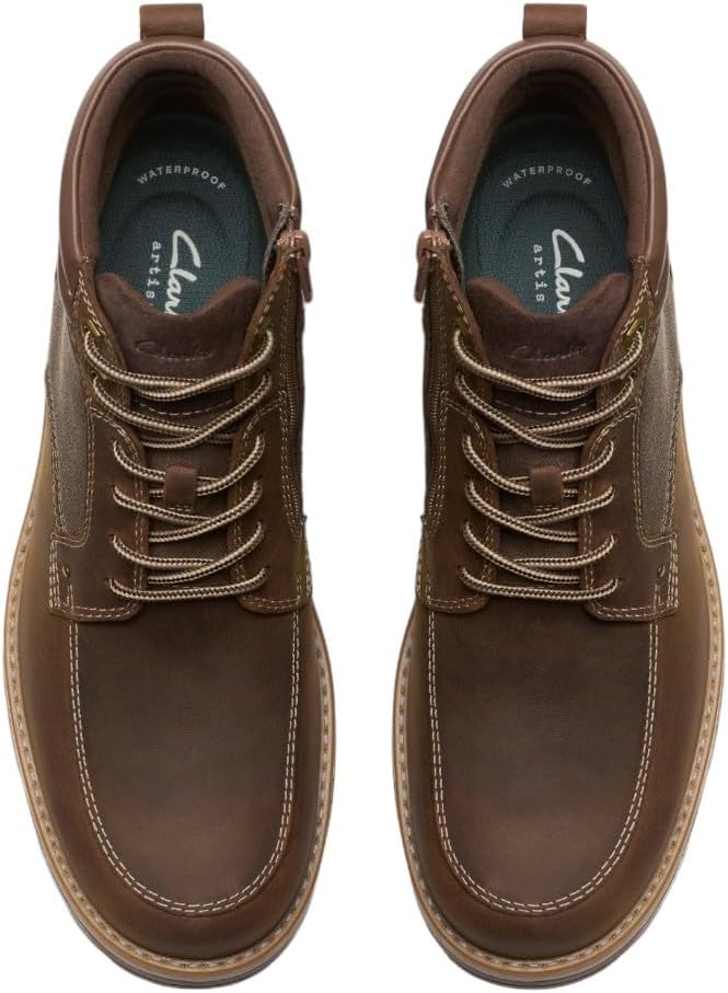 Мужские ботинки Clarks Morwell Zip, Beeswax Leather — фото 3