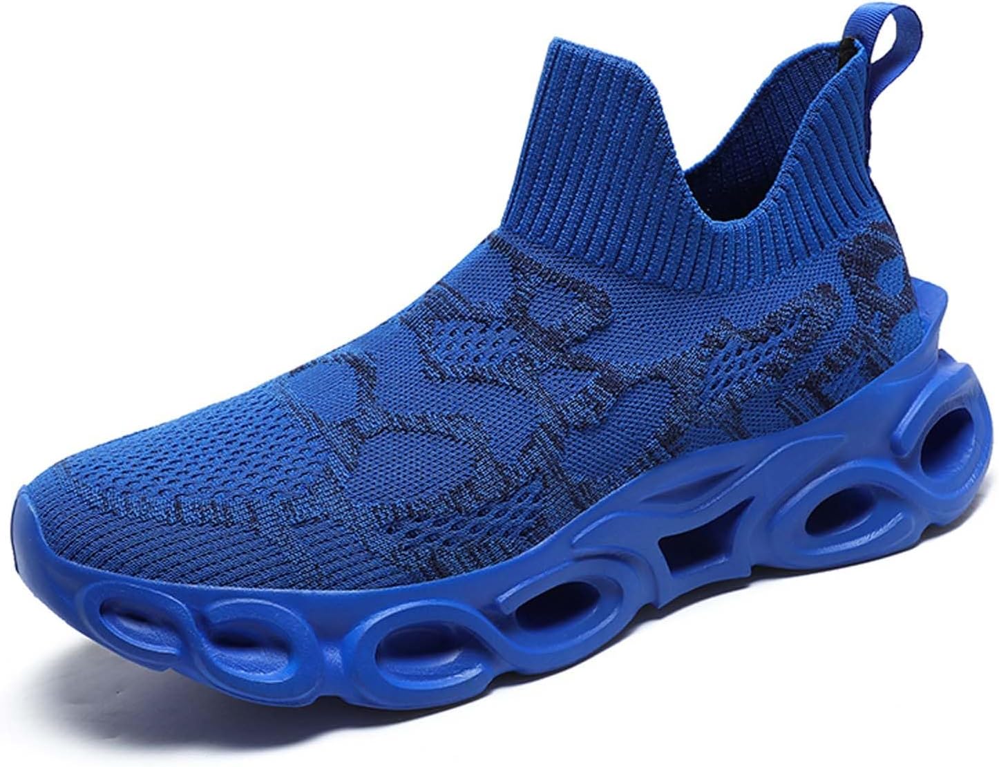 

Мужские и женские слипоны-лоферы для ходьбы, тенниса, без шнурков, кроссовки для бега, дышащие и легкие Missletty, темно-синий