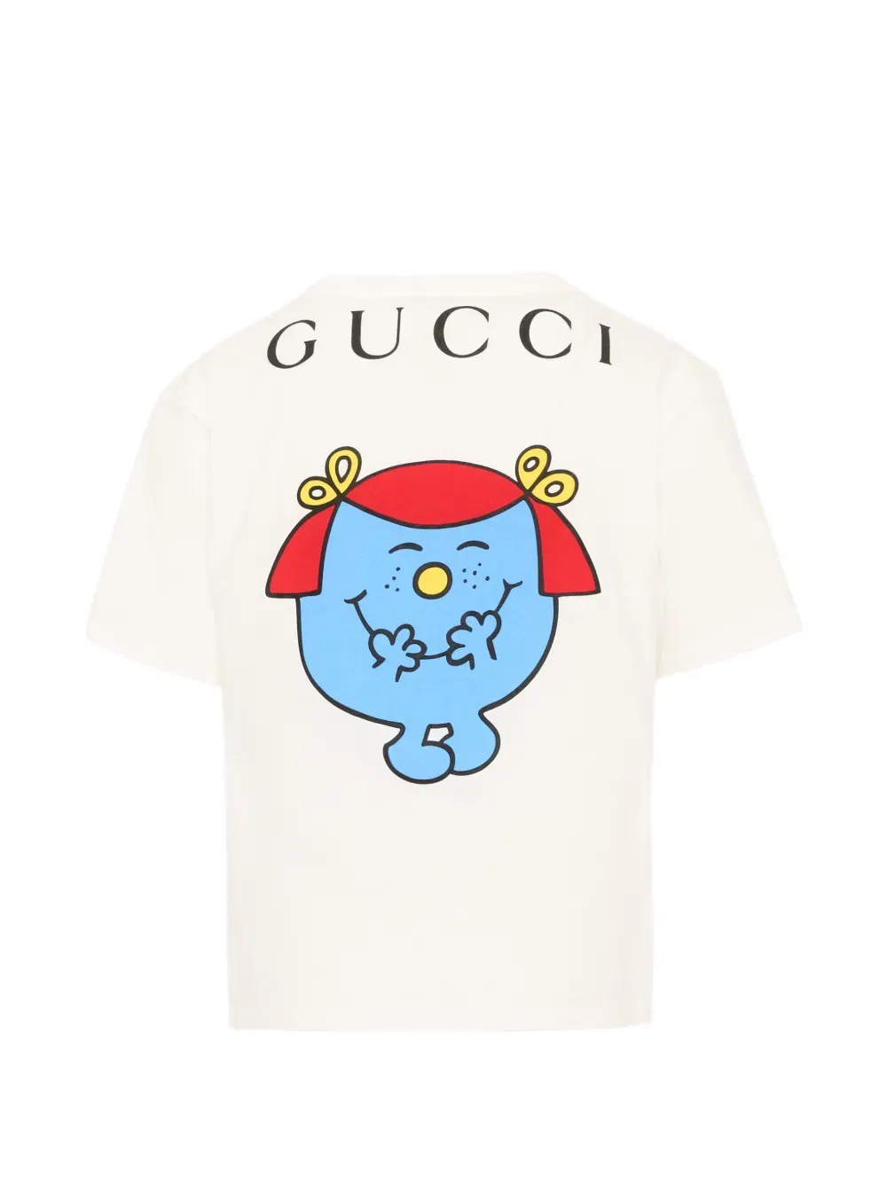 Хлопковая футболка с графическим принтом "Мистер Мен: Маленькая Мисс" Gucci Kids, белый — фото 2
