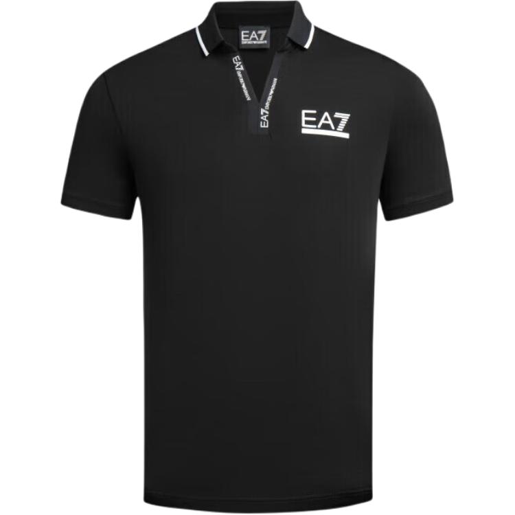 

EMPORIO ARMANI Поло EA7 SS24 мужское черное