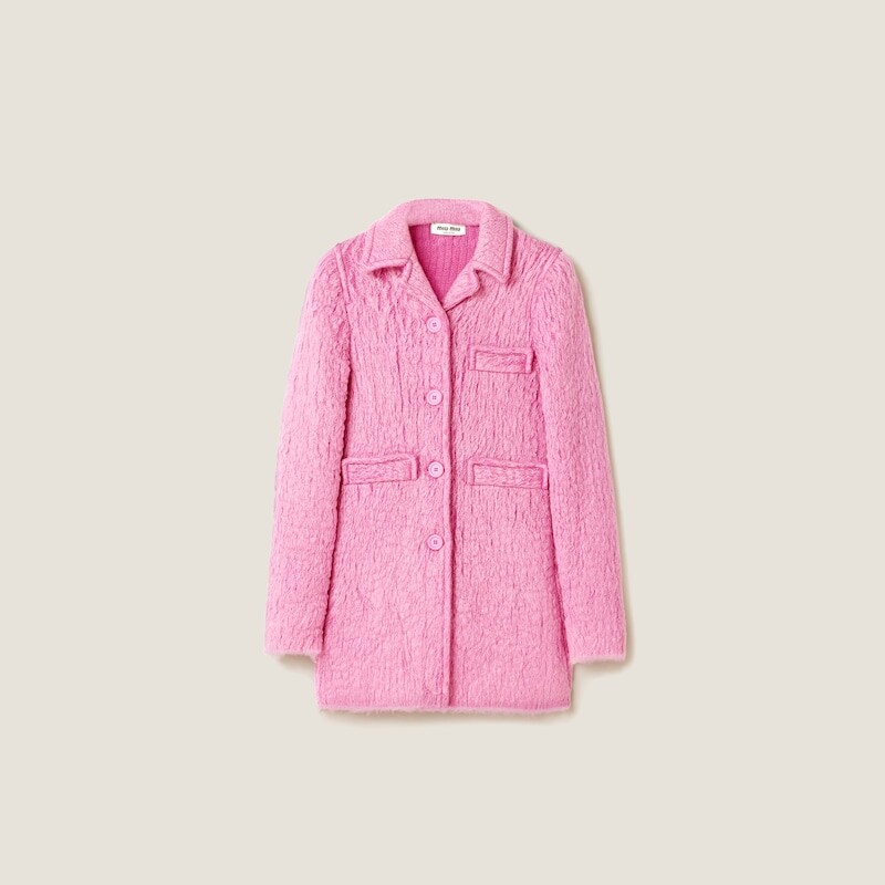 

Мохеровая куртка Miu Miu, розовый