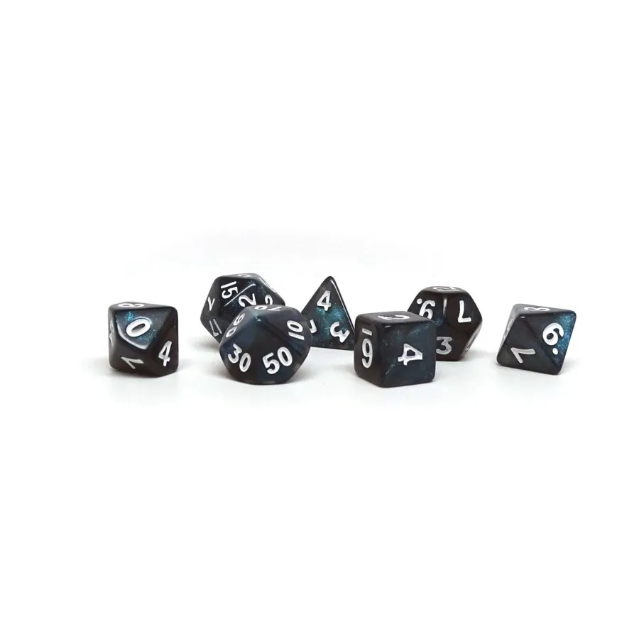 

Ocean Shine с белым (7), Dice - Mini 7 Piece Poly Sets (Easy Roller Dice)