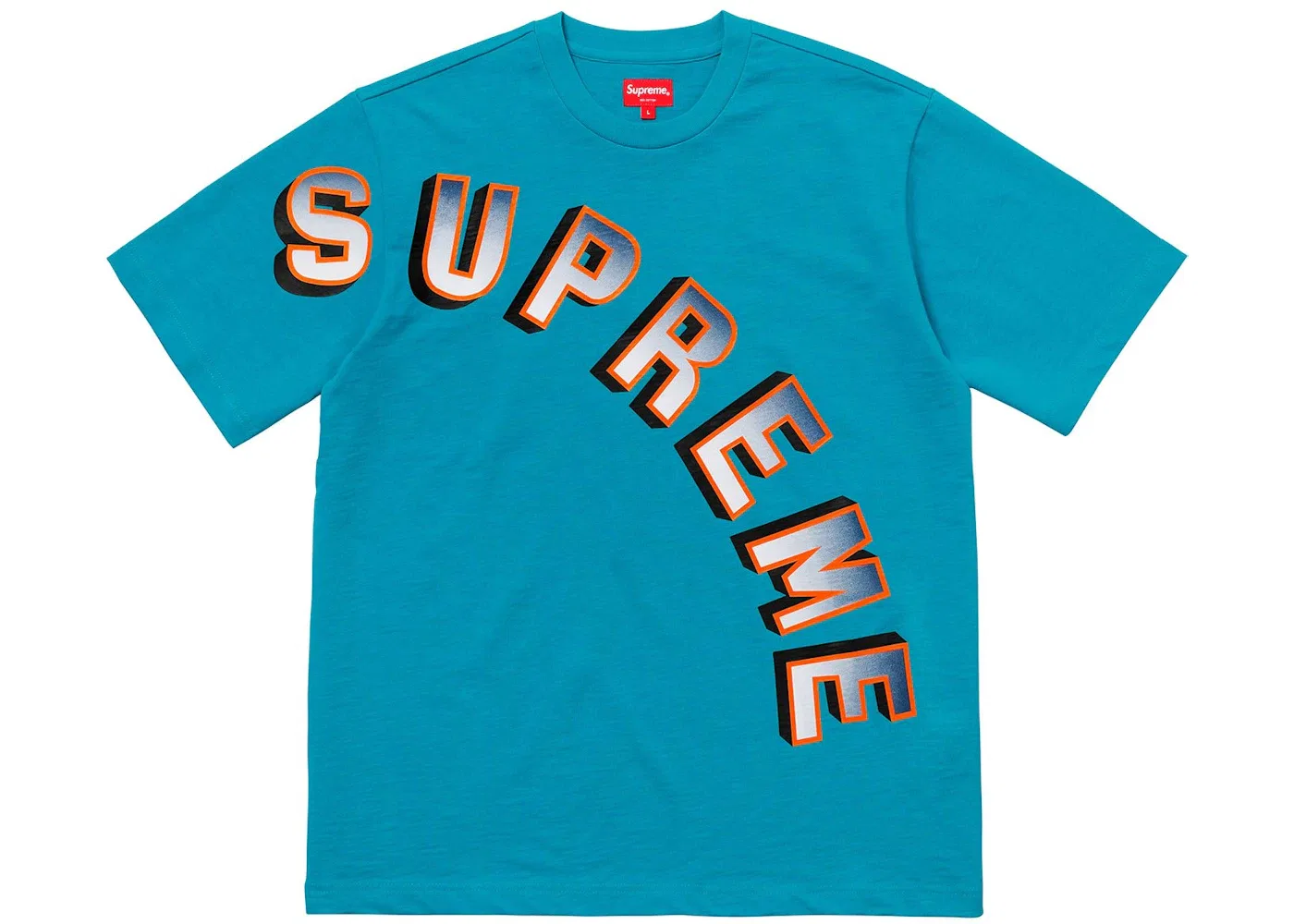 Мужская футболка Supreme Gradient Arc Top, Teal