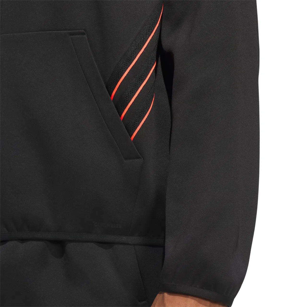 Мужское худи Crazy Warm Full-Zip Adidas, цвет Black/Solar Turbo — фото 4
