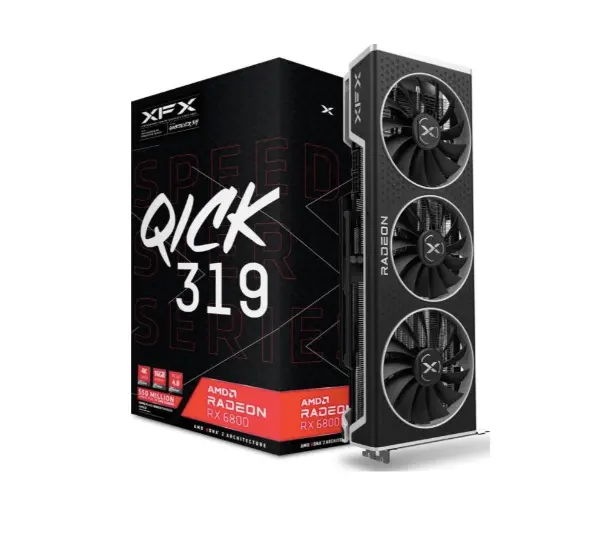 

Игровая видеокарта XFX Speedster QICK 319 AMD Radeon RX 6800, 16Gb