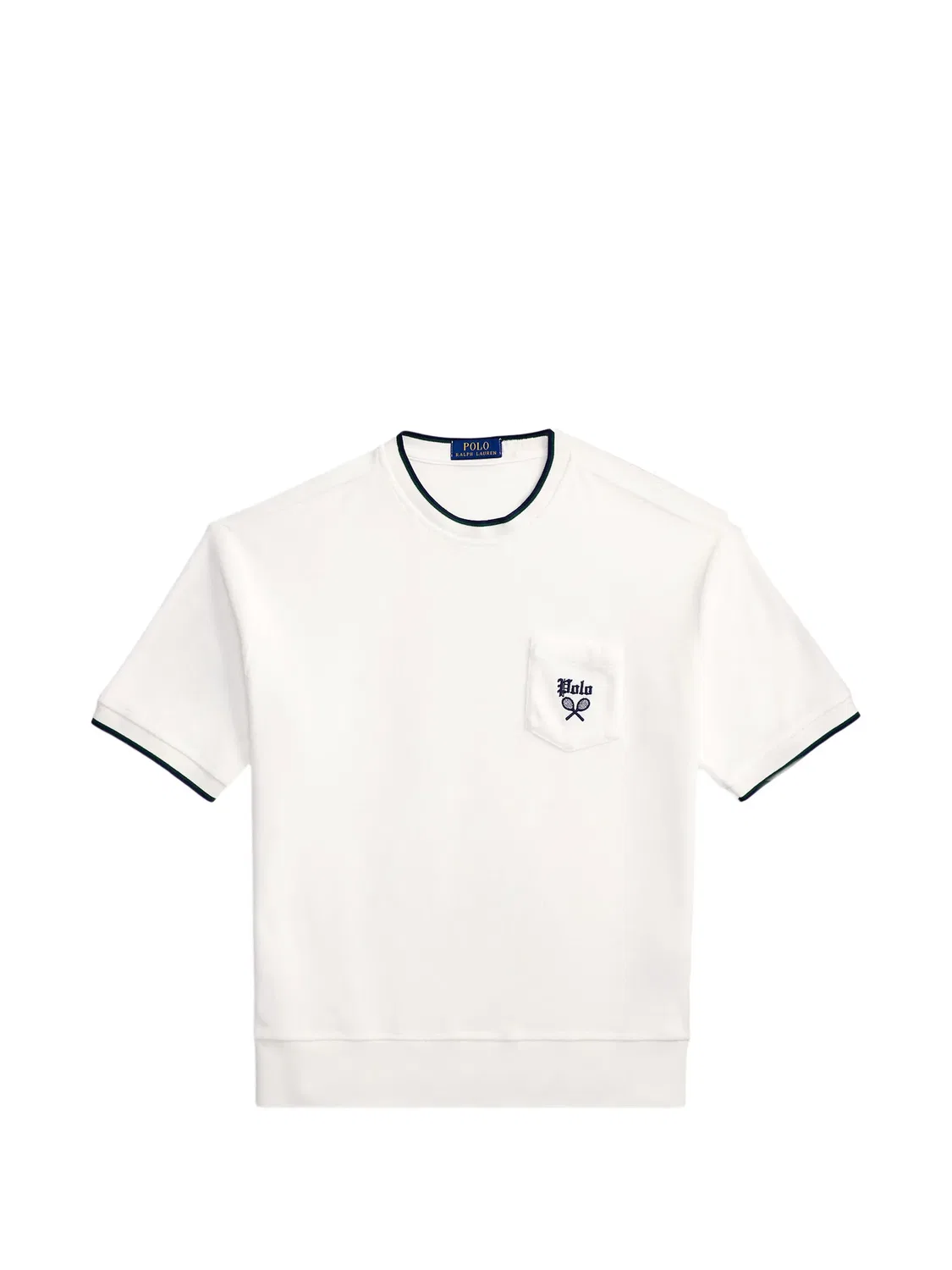 Футболка с нагрудным карманом белая Polo Ralph Lauren, белый