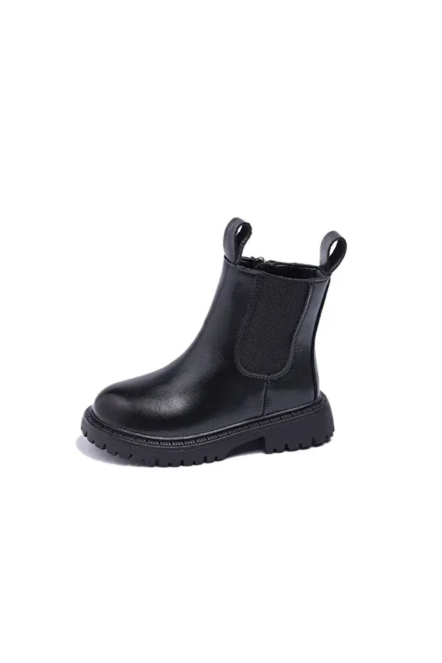 Детские ботинки для девочек на платформе с молнией Chelsea Boots Butik, Black