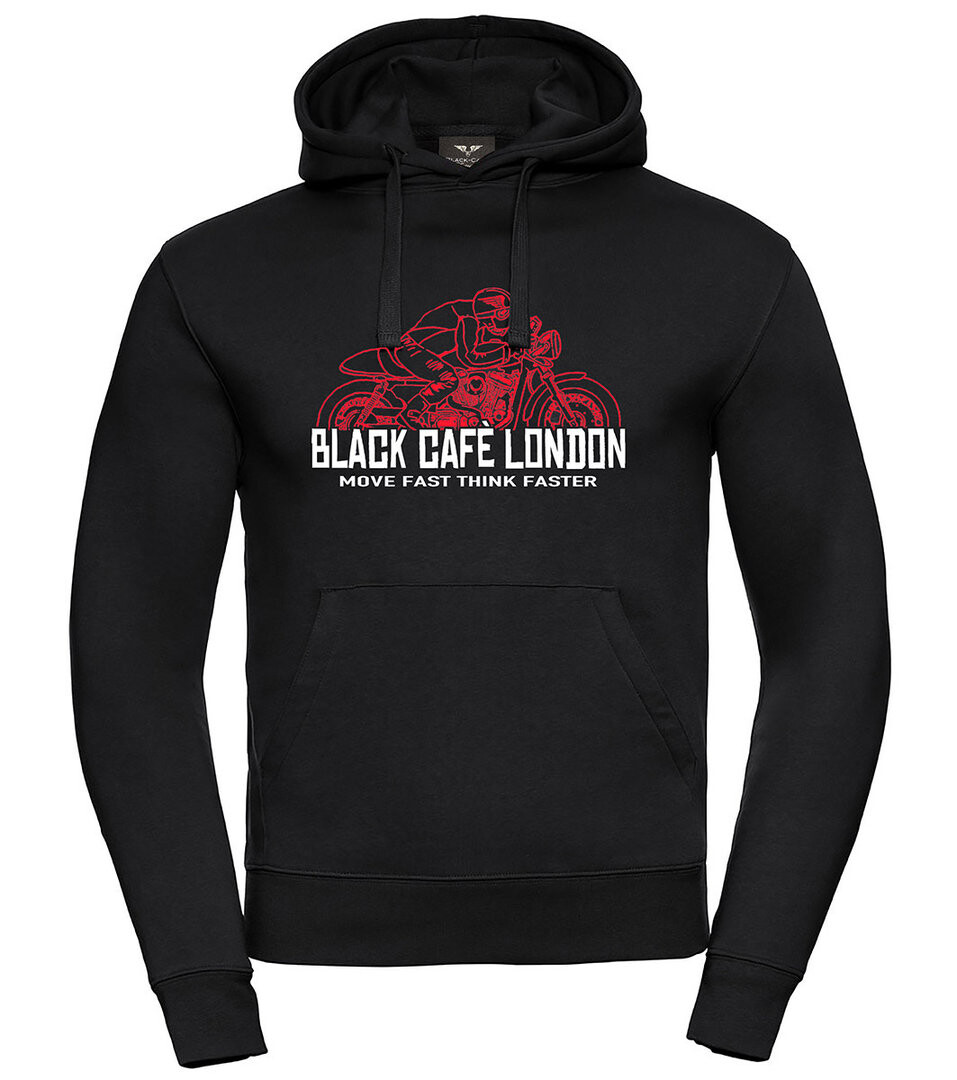 

Толстовка Black-Cafe London Fast Live с логотипом, черный