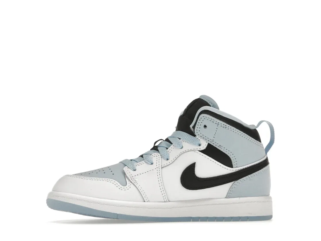 Детские кроссовки Lifestyle Jordan 1 Mid SE, White/Ice Blue-Black — фото 3