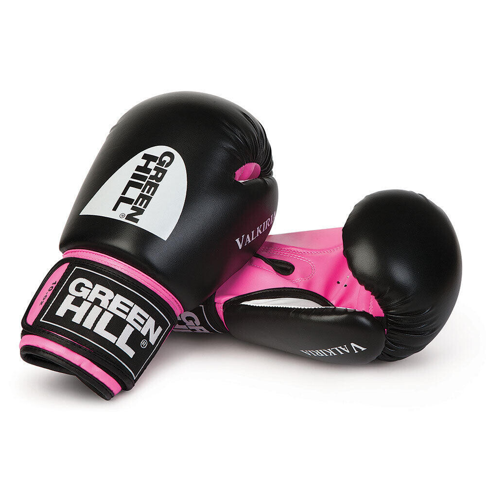 

Боксерские перчатки Valkiria 10oz Black/Pink GREEN HILL, черный розовый