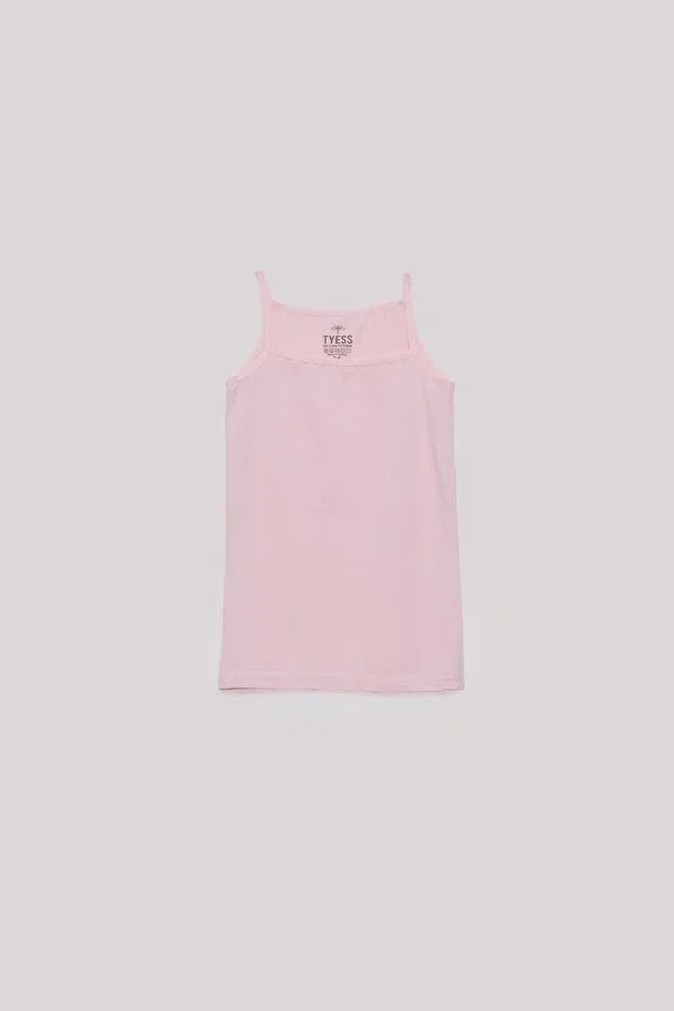 Детское нижнее белье для девочек без рукавов Tyess, Pink — фото 2