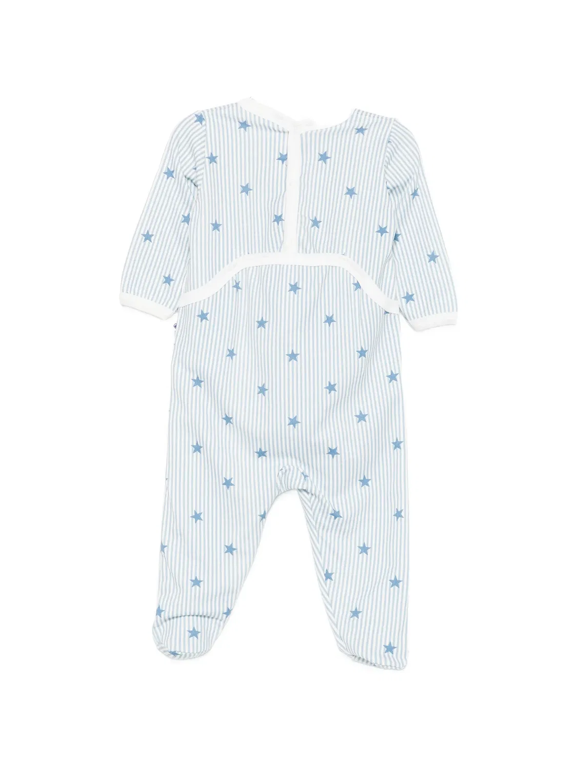 Пижама в полоску с принтом Petit Bateau, белый — фото 2
